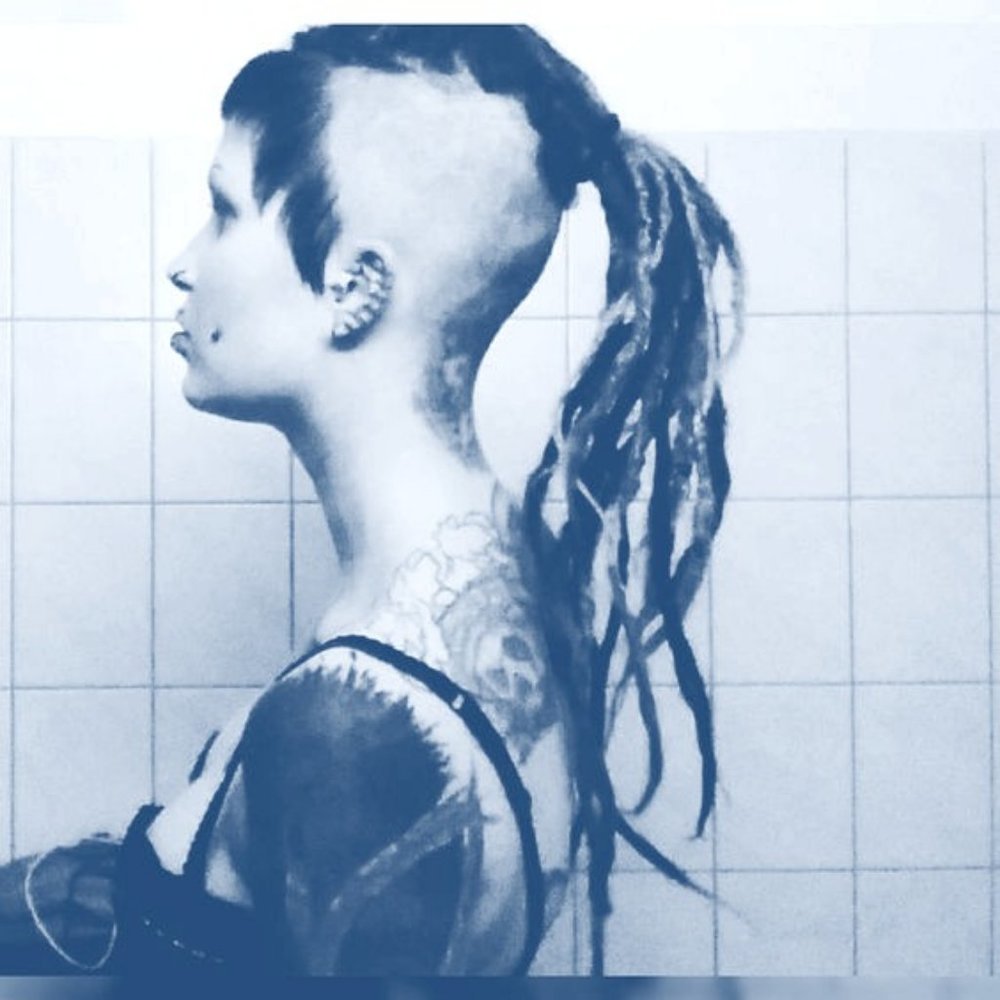 17 Black and White Top Loop Dreadlocks 13"-30" Goth